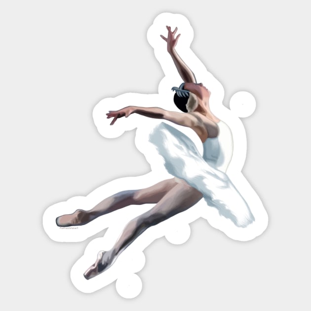 Ballerina Perfection Sticker by MamaODea